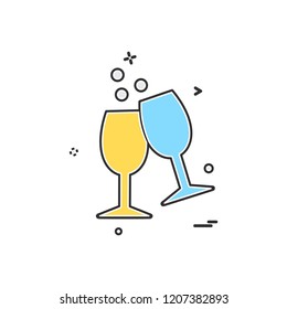 Drinks icon design vector