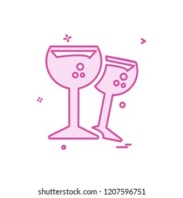 Drinks icon design vector