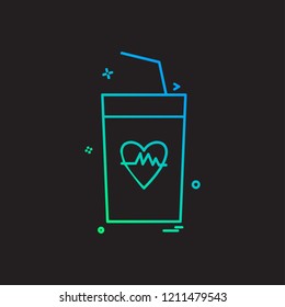 Drinks icon design vector