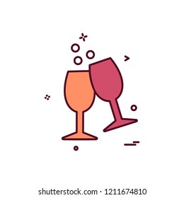 Drinks icon design vector