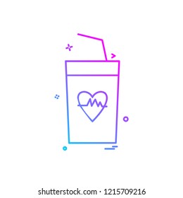 Drinks icon design vector
