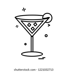 Drinks icon design vector