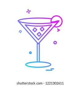 Drinks icon design vector