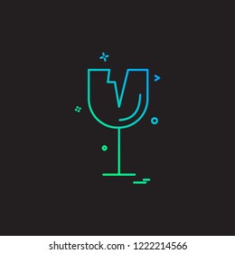Drinks icon design vector