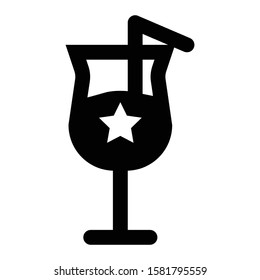 drinks icon glyph vector design