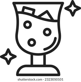 Icono de bebidas. Adecuado para aplicaciones móviles.