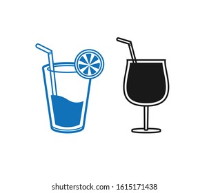 drinks icon, juice icon, soft drink icon vector 