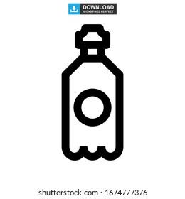 Icono de bebidas logotipo símbolo de signo aislado Ilustración vectorial - Iconos vectoriales de estilo negro de alta calidad
