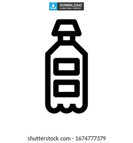 Icono de bebidas logotipo símbolo de signo aislado Ilustración vectorial - Iconos vectoriales de estilo negro de alta calidad
