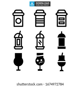 drinks icon or logo isolated sign symbol vector illustration - Collection of high quality black style vector icons
