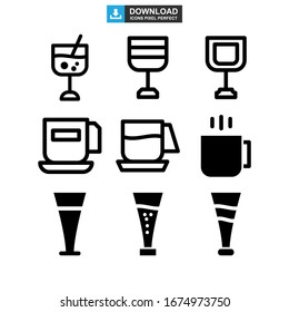 drinks icon or logo isolated sign symbol vector illustration - Collection of high quality black style vector icons
