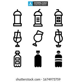 drinks icon or logo isolated sign symbol vector illustration - Collection of high quality black style vector icons
