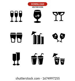 drinks icon or logo isolated sign symbol vector illustration - Collection of high quality black style vector icons
