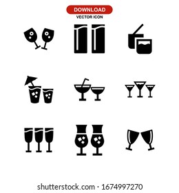 drinks icon or logo isolated sign symbol vector illustration - Collection of high quality black style vector icons
