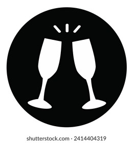 Trinksymbol oder Logo einzeln auf Zeichen, Vektorgrafik.