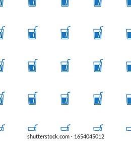 drinks icon pattern seamless isolated on white background. Editable filled drinks icon. drinks icon pattern for web and mobile.