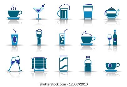 drinks icon set