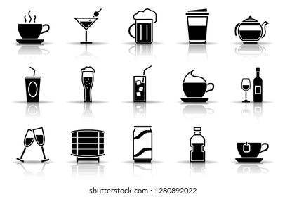 drinks icon set