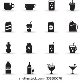 drinks icon set