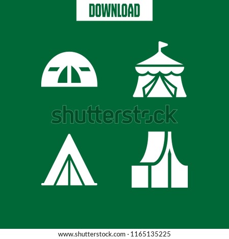 drinks icon. This set with tent vector icons for mobile and web