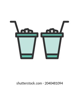 Drinks icon vector image. Can also be used for Physical Fitness. Suitable for mobile apps, web apps and print media.