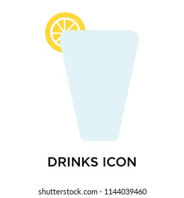 Drinks icon vector isolated on white background for your web and mobile app design, Drinks logo concept