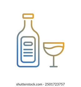 Drinks icon vector stock illustration