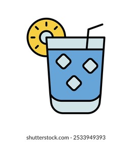 drinks icon with white background vector stock illustration