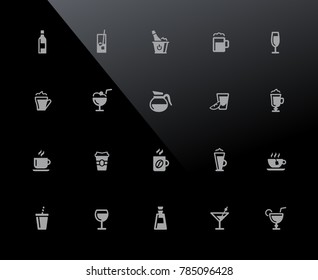 Drinks Icons // 32px Series - Vector icons adjusted to work in a 32 pixel grid.