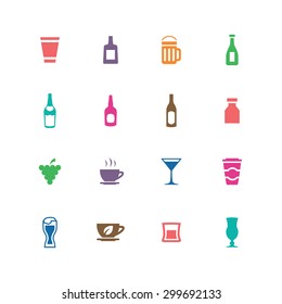 drinks icons universal set for web and mobile