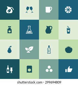 drinks icons universal set for web and mobile