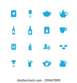 drinks icons universal set for web and mobile