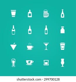 drinks icons universal set for web and mobile