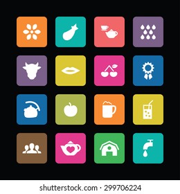 drinks icons universal set for web and mobile