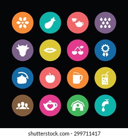 drinks icons universal set for web and mobile