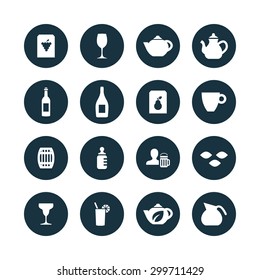 drinks icons universal set for web and mobile