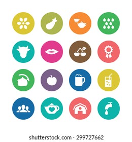 drinks icons universal set for web and mobile
