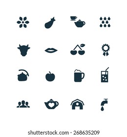 drinks Icons Vector set