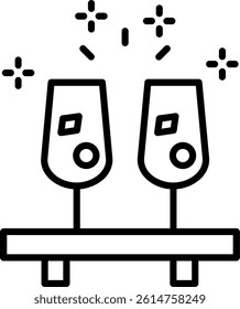 Drinks Line Vector Icon Design