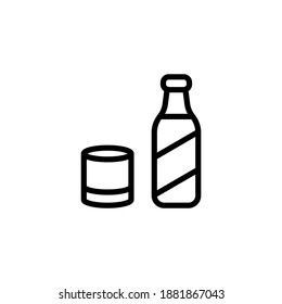 Drinks Linear icon in vector. Logotype