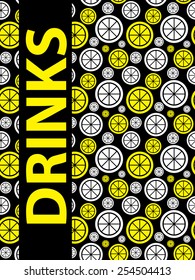Drinks Menu Background Vector Illustration EPS10