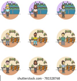 Drinks- Multicolor Icon Set