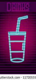 Drinks neon sign