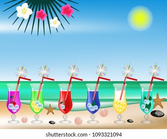 Drinks on the beach banner