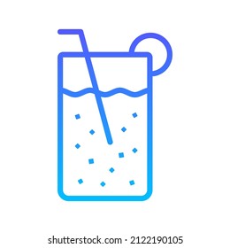 Drinks Recipes Line Gradient Icon Design