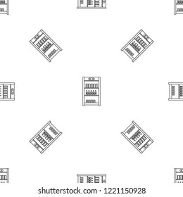 Drinks refrigerator pattern seamless vector repeat geometric for any web design