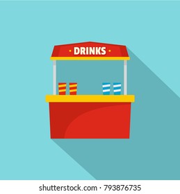 Drinks sellingicon. Flat illustration of drinks selling vector icon for web.
