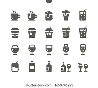 Drinks v1 UI Pixel Perfect Well-crafted Vector Solid Icons 48x48 Ready for 24x24 Grid for Web Graphics and Apps. Simple Minimal Pictogram