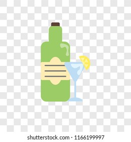 Drinks vector icon isolated on transparent background, Drinks logo concept