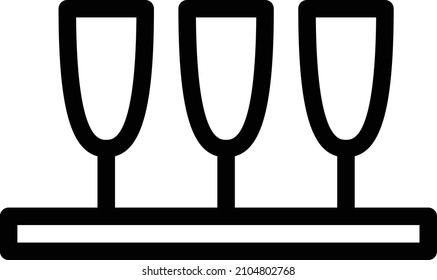 Ilustración de vectores de bebidas en un fondo transparente.Símbolos de calidad superior.Icono vectorial de trazo para el concepto y el diseño gráfico. 